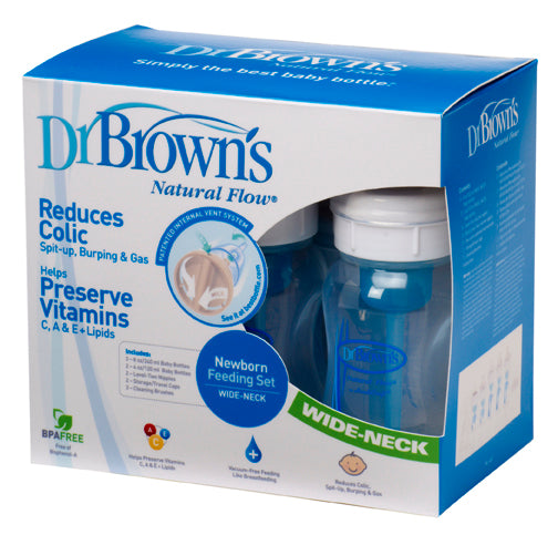 DR Brown's Newborn WIDE-NECK Feeding Set