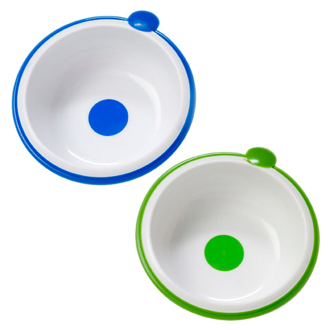 DR Brown's Feeding Bowls (2-Pack)-Blue/Green