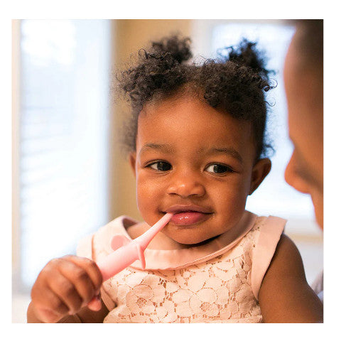 DR Brown's Infant-To-Toddler Toothbrush & Toothpaste Combo Pack (Pink)