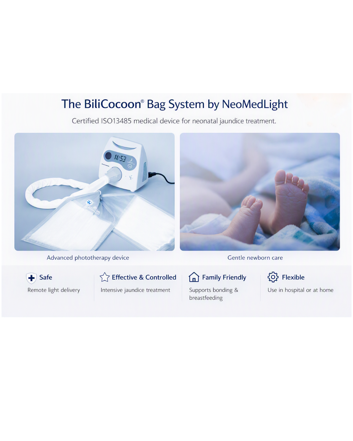 The BiliCocoon® Bag System by NeoMedLight
