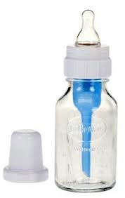 DR Brown's 4oz/125ml Natural Flow GLASS Baby Bottle