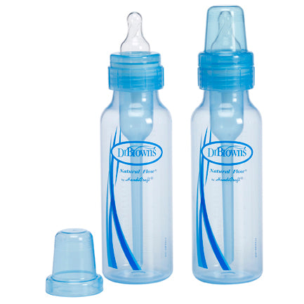 DR Brown's 8oz/250ml Natural Flow Standard Baby Bottle (2-Pack)