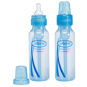 DR Brown's 8oz/250ml Natural Flow Standard Baby Bottle (2-Pack)