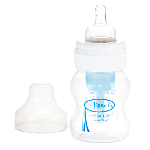 DR Brown's 4oz/120ml Natural Flow WIDE-NECK Baby Bottle – The Baby