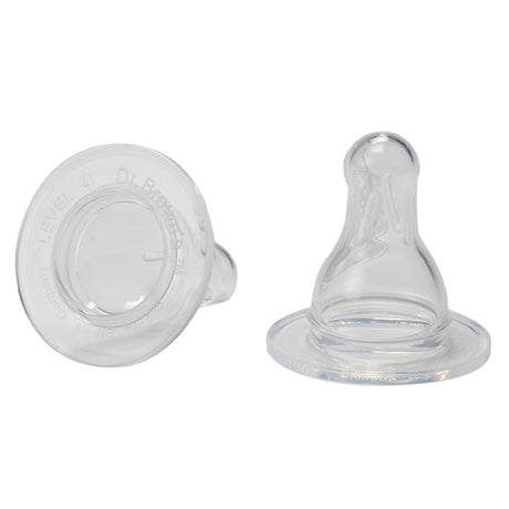 DR Brown's STANDARD (2-Pack) Level-4 Silicon Nipple