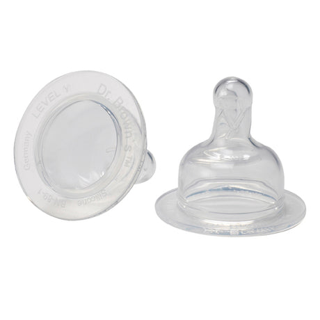 DR Brown's WIDE-NECK (2-Pack) Y-Cut / Cereal Silicon Nipple