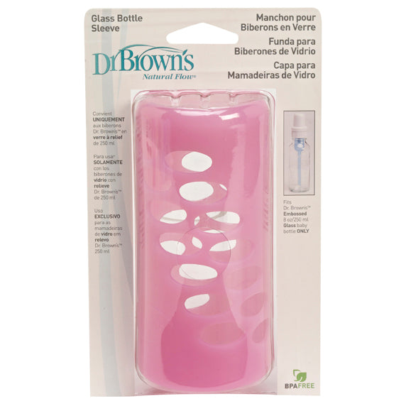 DR Brown's 8oz/250ml Protective Bottle Sleeve-Pink