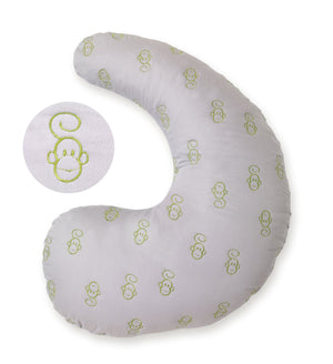 DR Brown's Gia Pillow Cover - Sloane (Grey w/Green Monkeys)