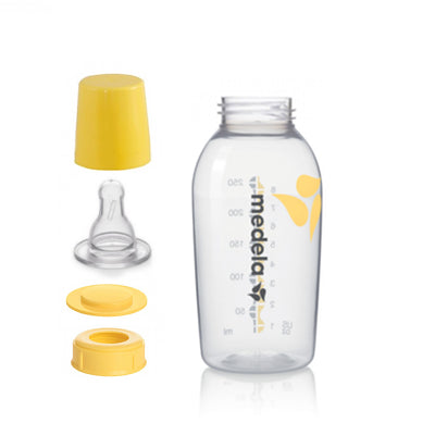 Medela Medium Flow Teat with 250ml Breastmilk Bottle