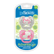 Dr Brown's Advantage Pacifier - Stage 1, Glow in the Dark - Pink, 2-Pack