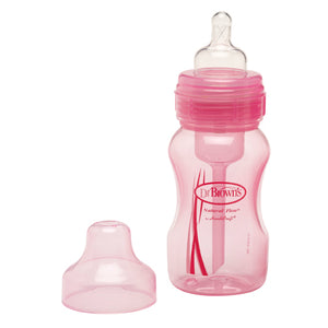 DR Brown's 8oz/240ml Natural Flow WIDE-NECK Baby Bottle