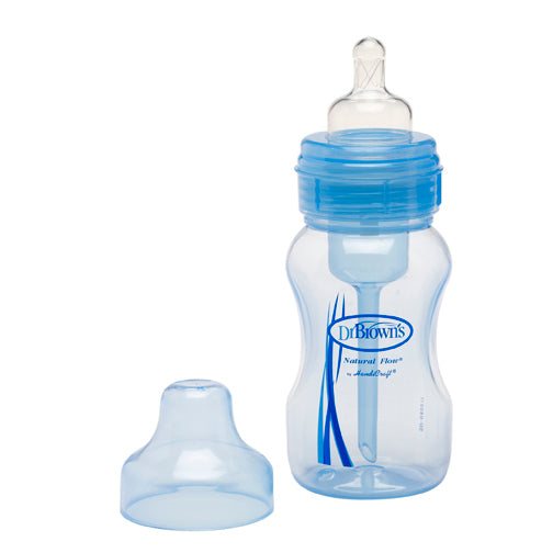 DR Brown's 8oz/240ml Natural Flow WIDE-NECK Baby Bottle