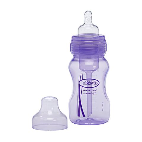 DR Brown's 8oz/240ml Natural Flow WIDE-NECK Baby Bottle